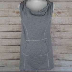 Free People Hooded Sleeveless Sweatshirt